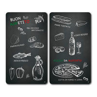 HERDABDECKPLATTE 3653813  - Schwarz, Basics, Glas (52/30/0.8cm) - Kesper