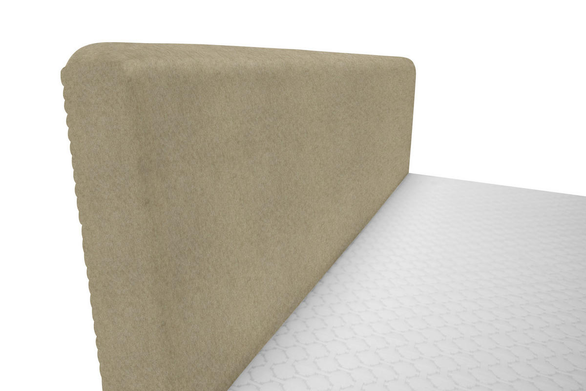 BOXBETT 160/200 cm  in Beige  - Beige/Schwarz, Design, Holz/Holzwerkstoff (160/200cm) - Xora