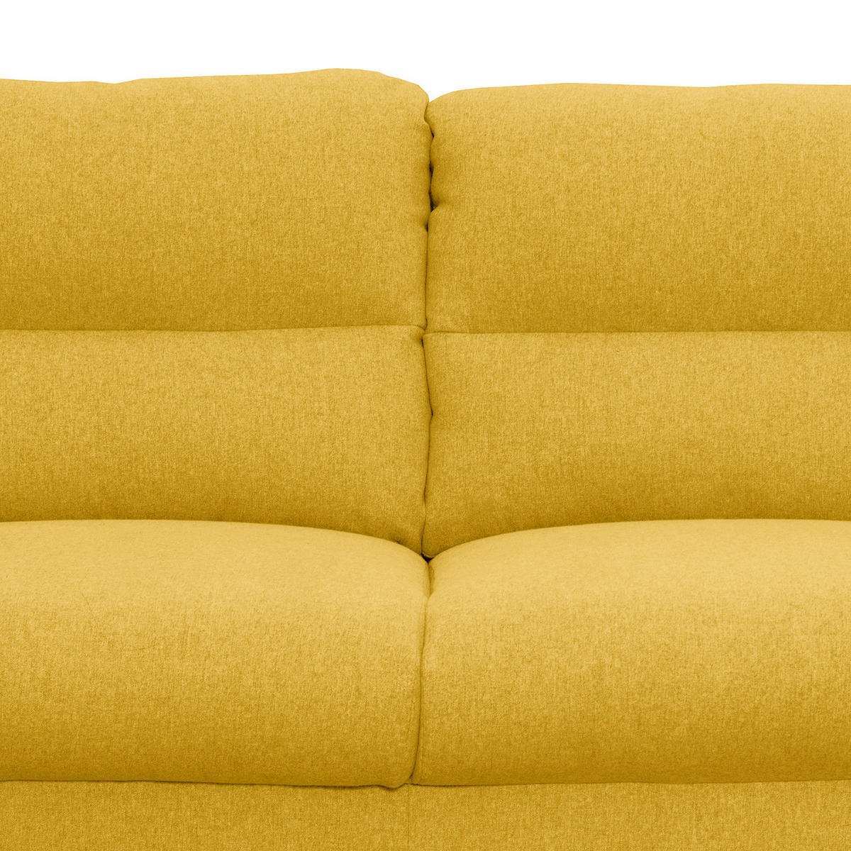 2-SITZER-SOFA in Webstoff Gelb  - Gelb/Schwarz, Design, Holz/Textil (158/87/88cm) - Livetastic