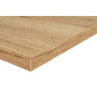 KÜCHENLEERBLOCK 270 cm   in Eichefarben, Sandfarben  - Sandfarben/Eichefarben, MODERN, Holzwerkstoff/Metall (270cm) - Nobilia