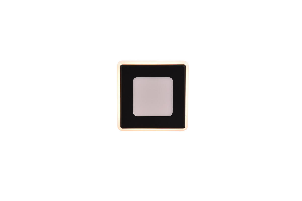 LED-EINBAUSPOT NIMBUS 8,5/8,5/3,9 cm   - Schwarz, Design, Kunststoff (8,5/8,5/3,9cm) - Trio Leuchten