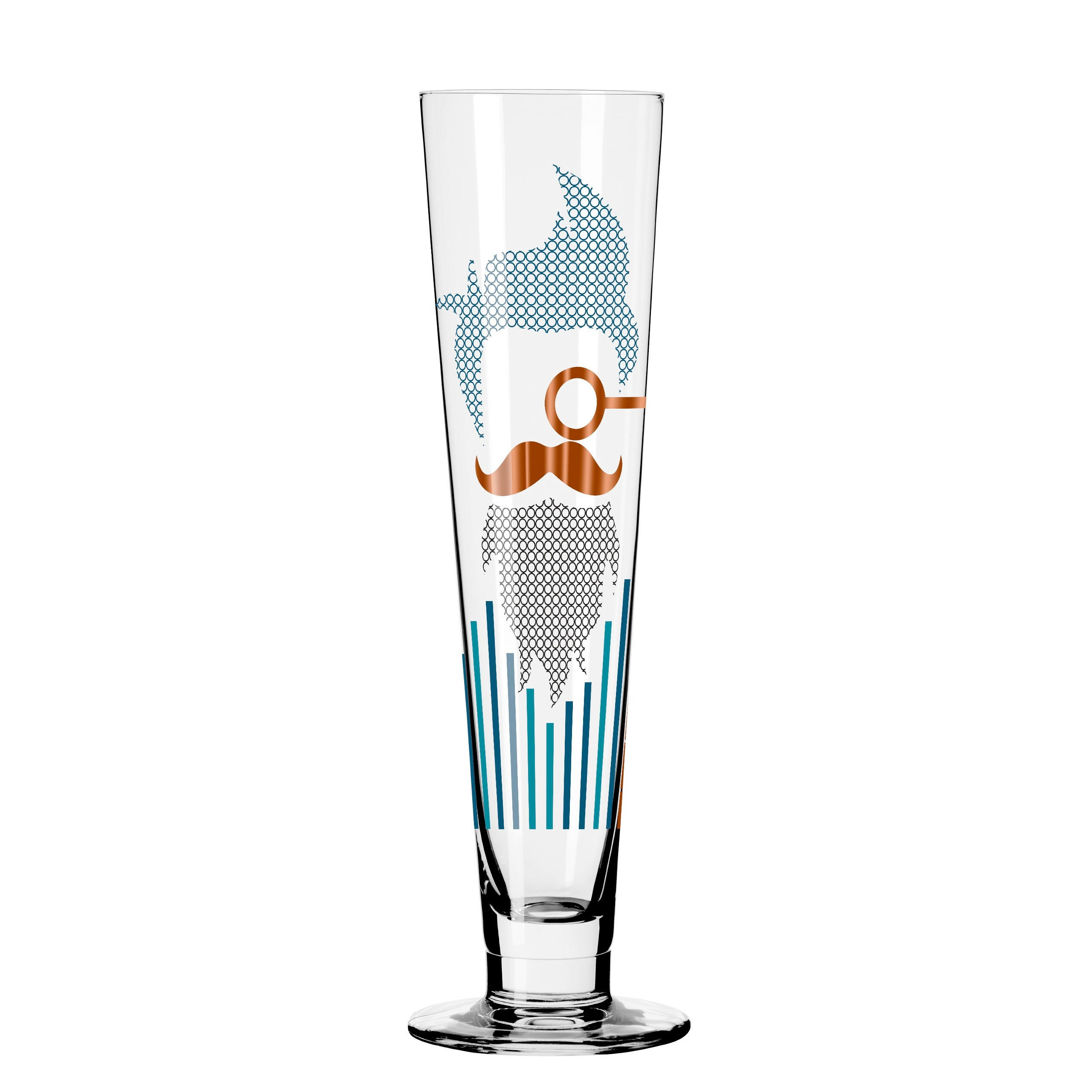 BIERGLAS 385 ml  - Türkis/Blau, LIFESTYLE, Glas (7,5/7,5/24,9cm) - Ritzenhoff