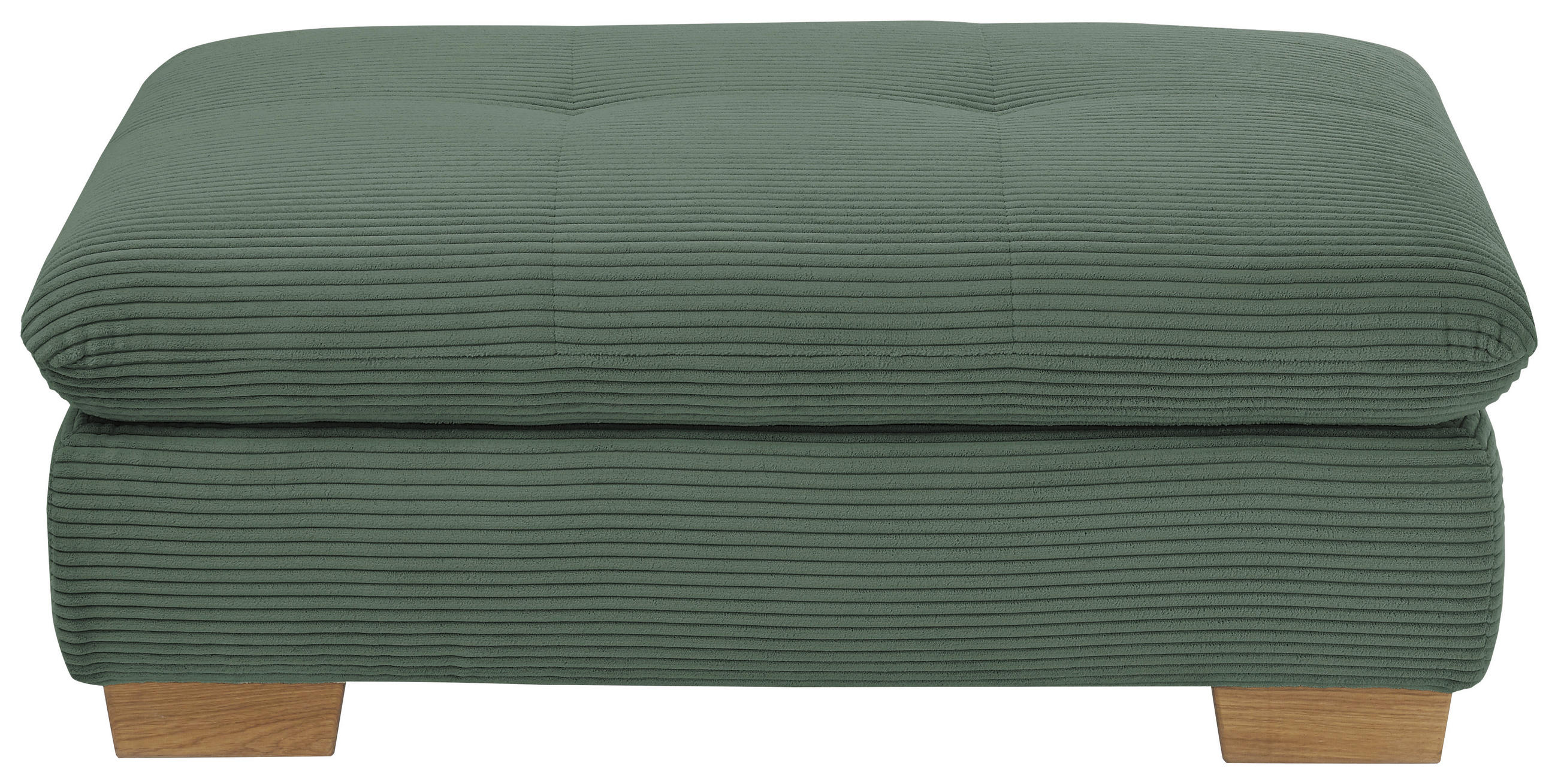 Thumbnail - SetOne by Musterring Hocker, Olivgrün, Textil, Eiche, massiv, rechteckig, 106x43x74 cm, Stoffauswahl, Lederauswahl, Fußa...