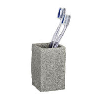ZAHNPUTZBECHER  - Grau, Basics, Kunststoff (6/10,5/6cm) - Wenko