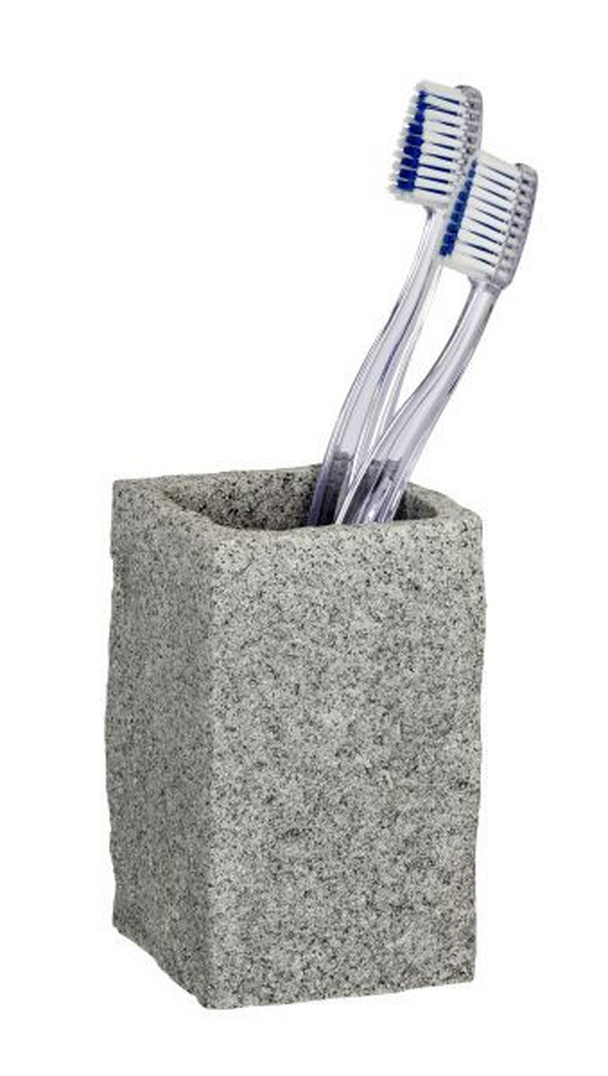 ZAHNPUTZBECHER  - Grau, Basics, Kunststoff (6/10,5/6cm) - Wenko