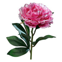 KUNSTBLUME - Pink/Grün, Basics, Kunststoff/Textil (63cm)