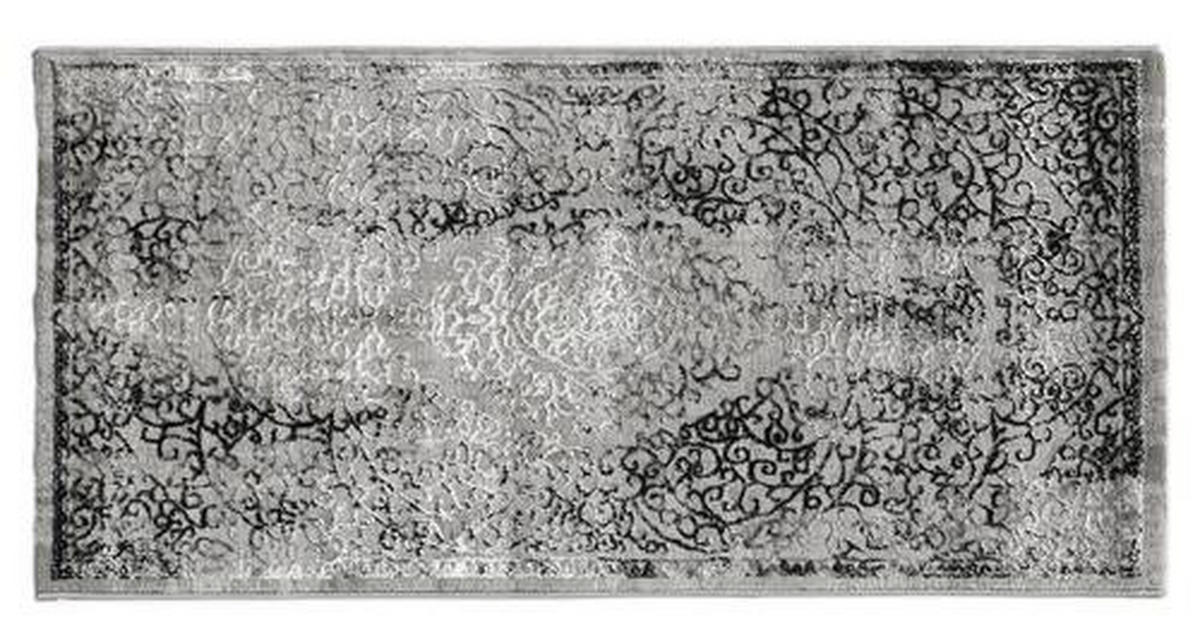 PLOCHO TKANÝ KOBEREC, 120/170 cm, sivá, čierna, strieborná - čierna/sivá, Basics, textil (120/170cm)