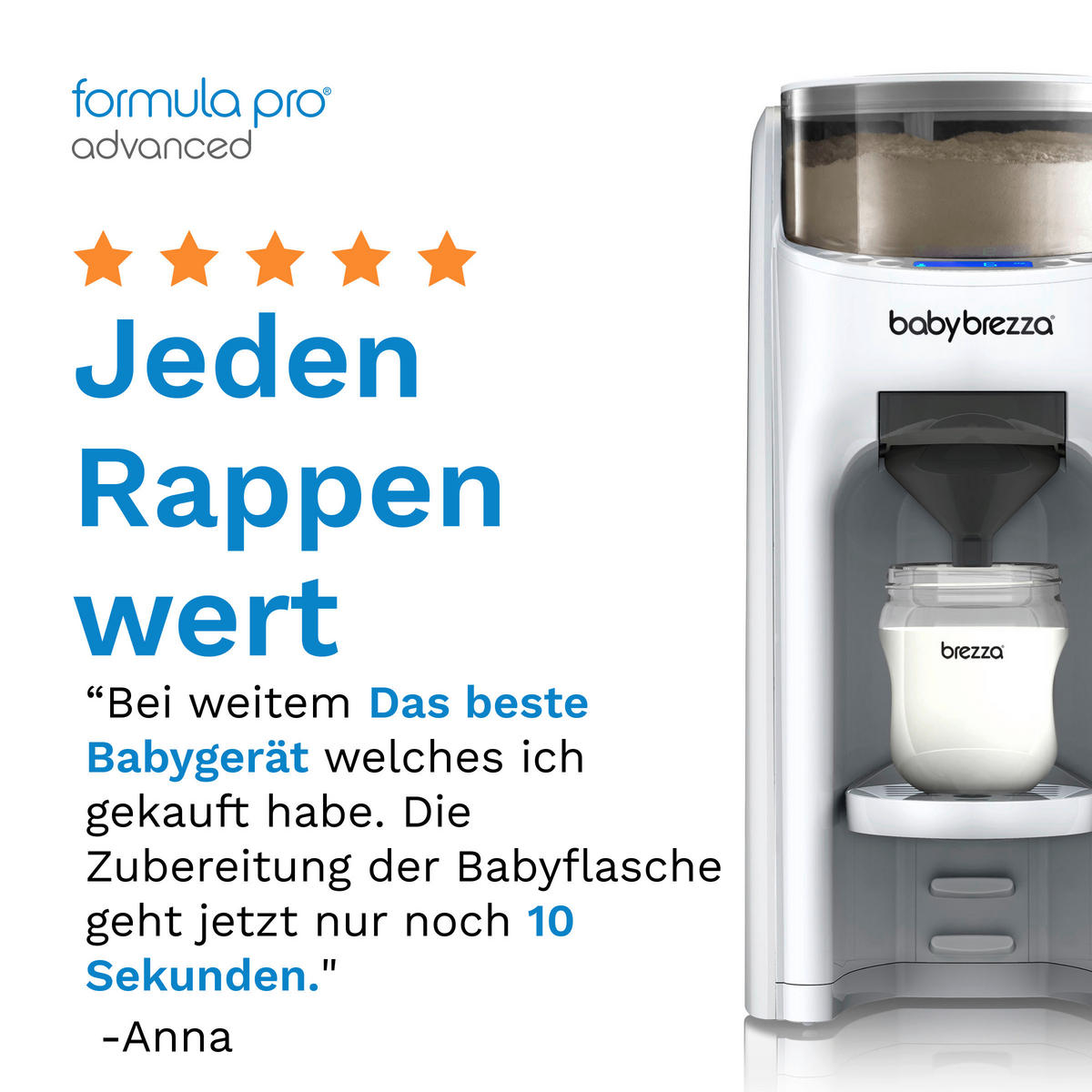 BABYNAHRUNGSZUBEREITER Formula Pro Advanced  - Weiß, Basics (18,9/38,6/29,6cm) - Baby Brezza