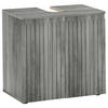 WASCHBECKENUNTERSCHRANK 60/57/36 cm  - Eiche grau/Schwarz, Modern, Holzwerkstoff/Kunststoff (60/57/36cm) - MID.YOU