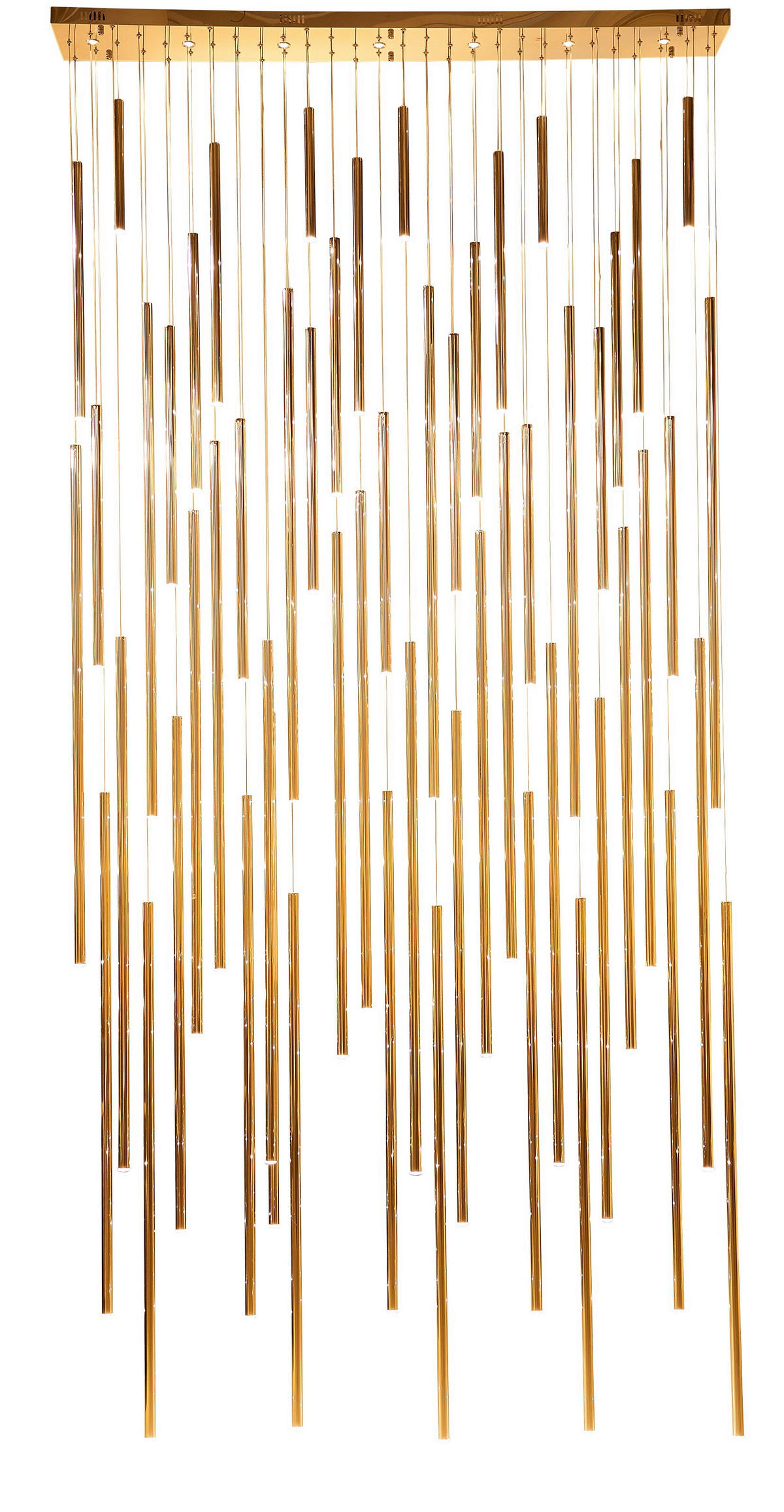 LED-HÄNGELEUCHTE 154/320/21 cm   - Messingfarben, Trend, Metall (154/320/21cm) - Kare-Design