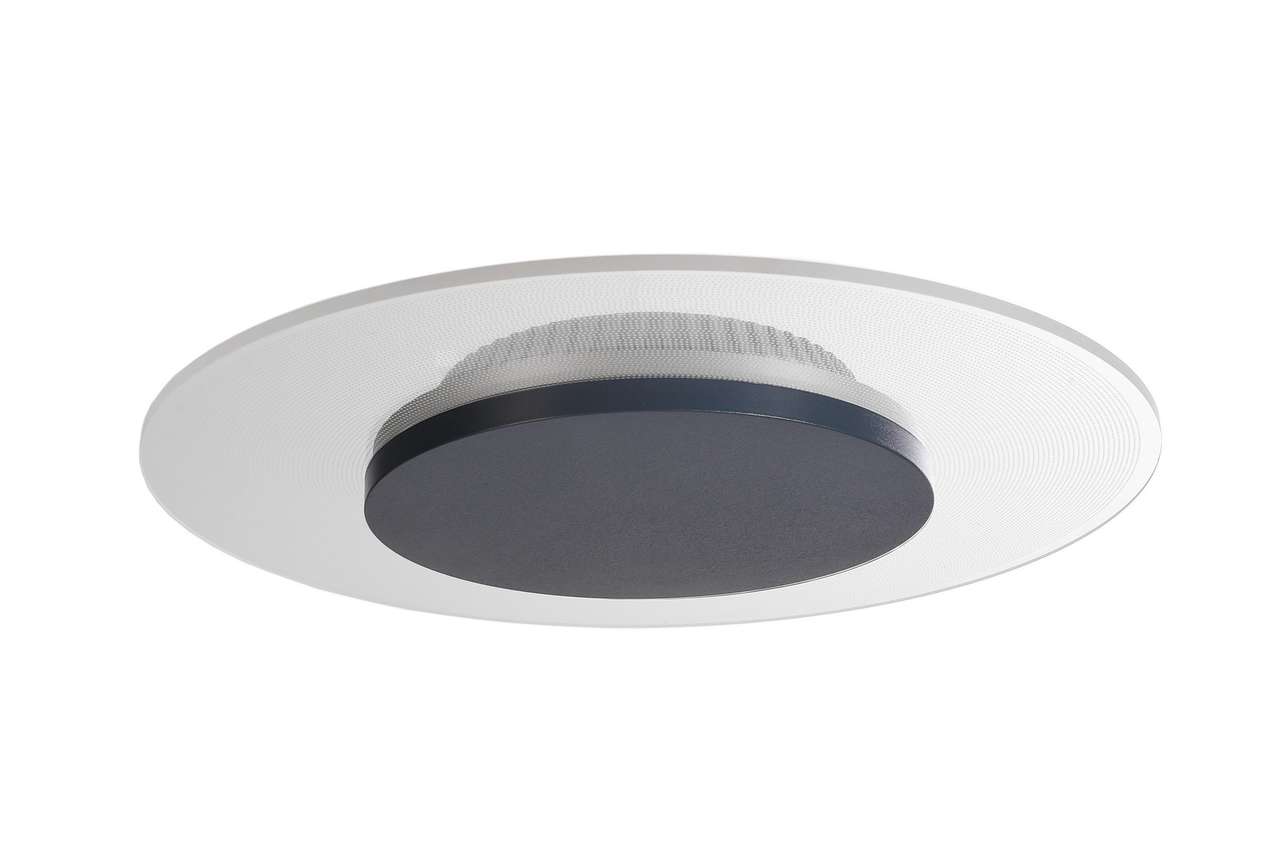 LED-DECKENLEUCHTE Zaniah 29/29/4 cm   - Dunkelgrau, KONVENTIONELL, Kunststoff/Metall (29/29/4cm)