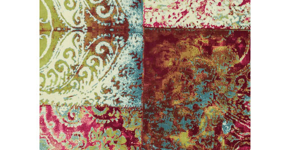 DREISITZER-SOFA in Textil Blau, Grün - Blau/Multicolor, Design, Holz/Textil (235/87/98cm) - Hom`in