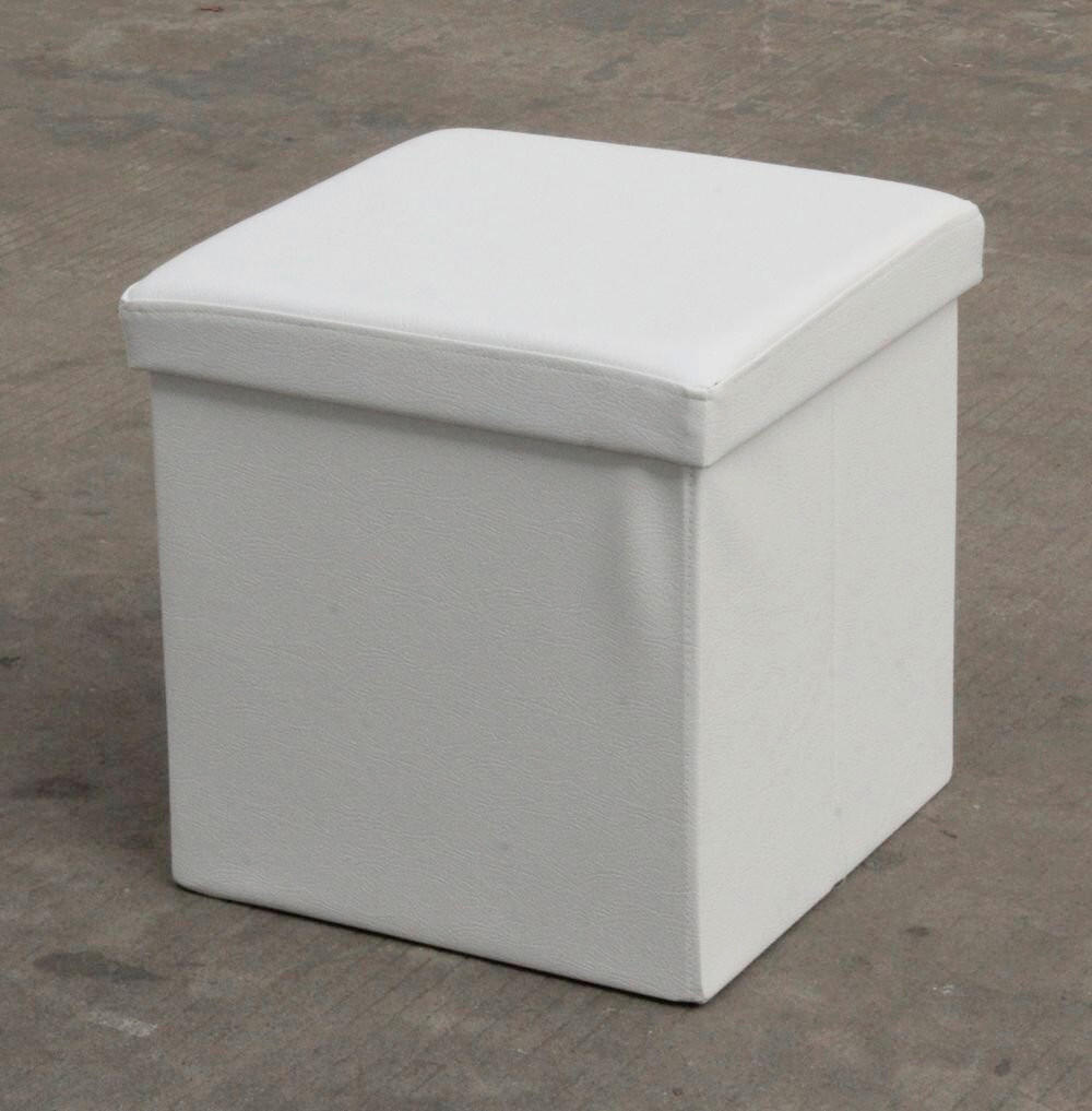 SITZWÜRFEL Weiß  - Weiß, Basics, Kunststoff (38/38/38cm) - Echtwerk