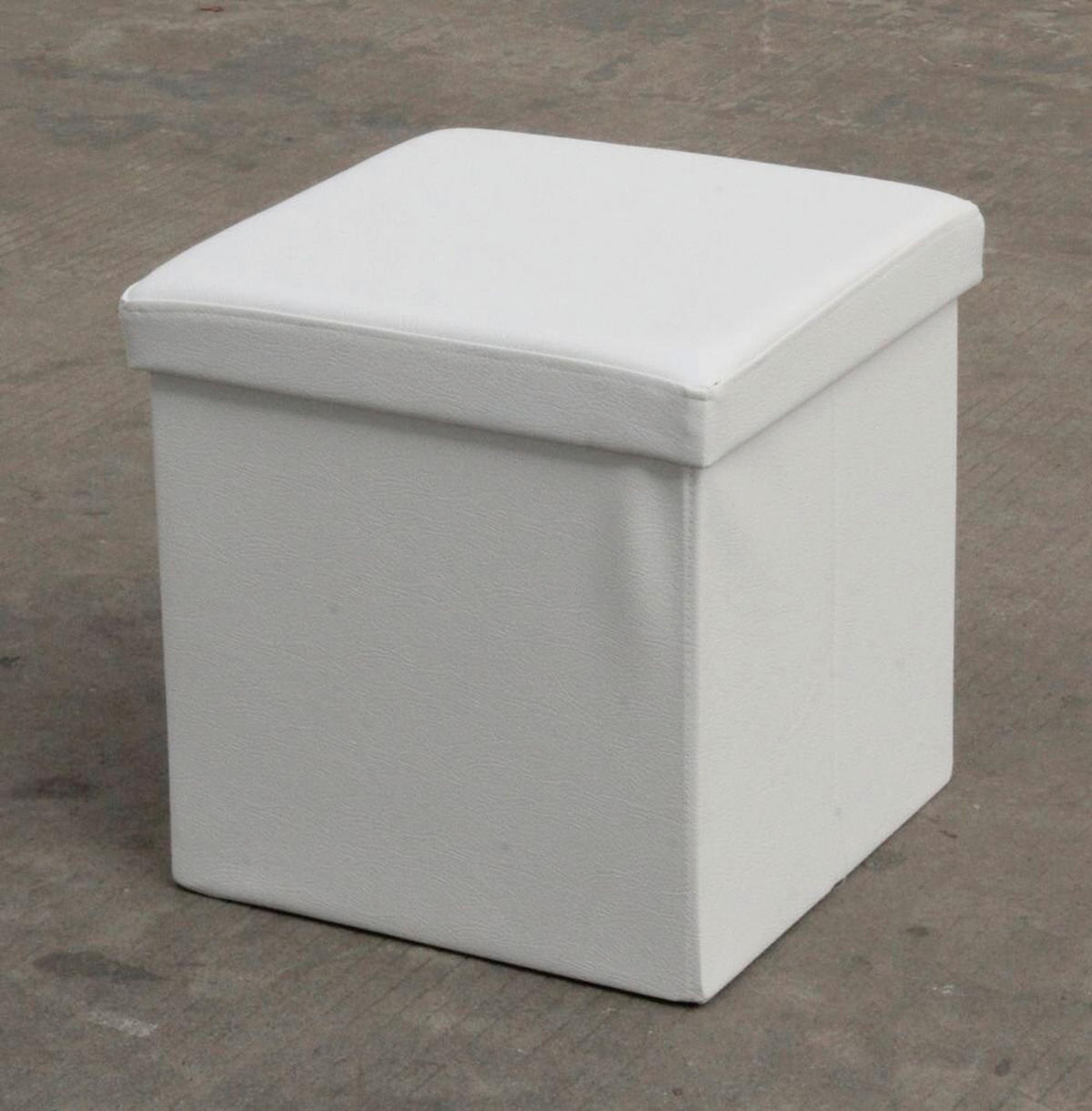 SITZWÜRFEL Weiß  - Weiß, Basics, Kunststoff (38/38/38cm) - Echtwerk