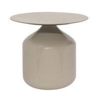 BEISTELLTISCH 50/50/46 cm Taupe rund  - Taupe, MODERN, Keramik/Metall (50/50/46cm) - Milino