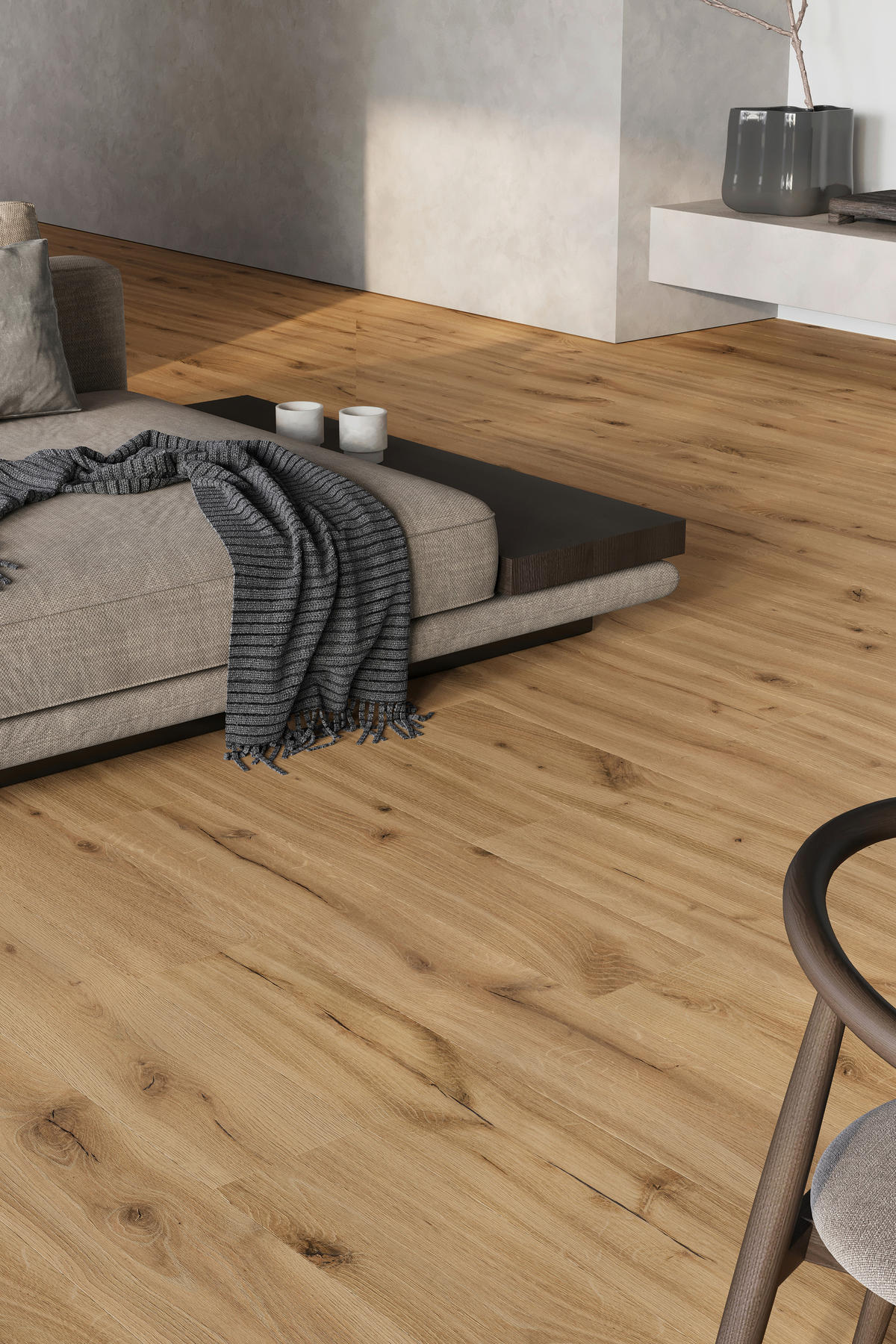 VINYLBODEN Barlinek SPC Digital Floor DLE+  per  m² - Eichefarben, Design, Kunststoff (19,8/0,55/123,4cm) - Barlinek