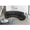 ECKSOFA BRETANIA in Lederlook Echtleder Schwarz  300/113 cm  - Schwarz, Design, Leder/Kunststoff (300/113cm) - Livetastic