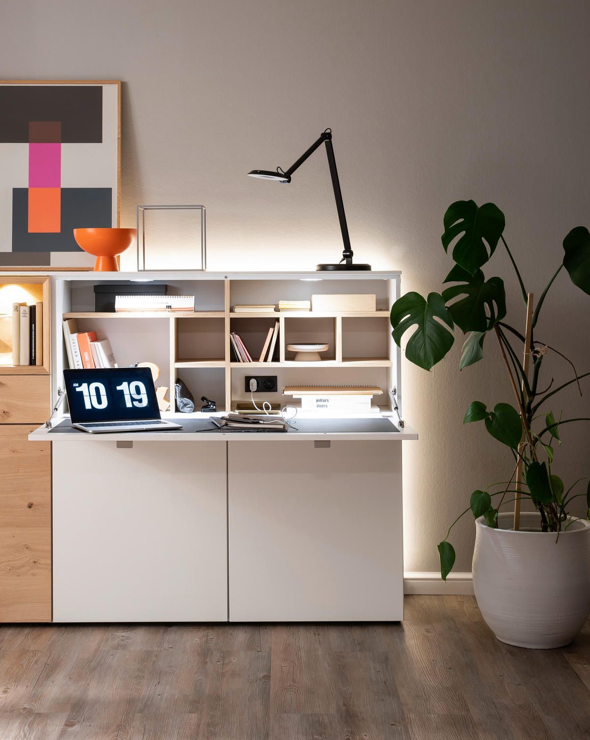 LED-TISCHLEUCHTE 20/65 cm   - Schwarz, Basics, Metall (20/65cm) - Schöner Wohnen