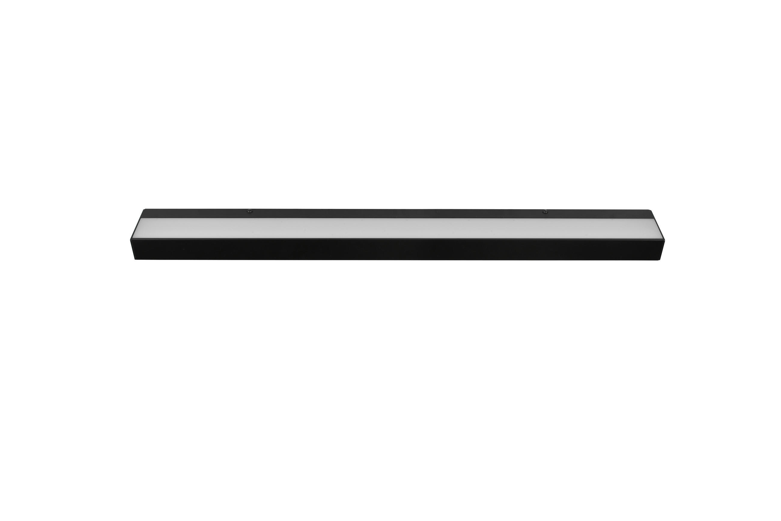 BADEZIMMER-WANDLEUCHTE Rocco 90/8/3,6 cm  - Chromfarben/Schwarz, Basics, Kunststoff/Metall (90/8/3,6cm) - Trio Leuchten