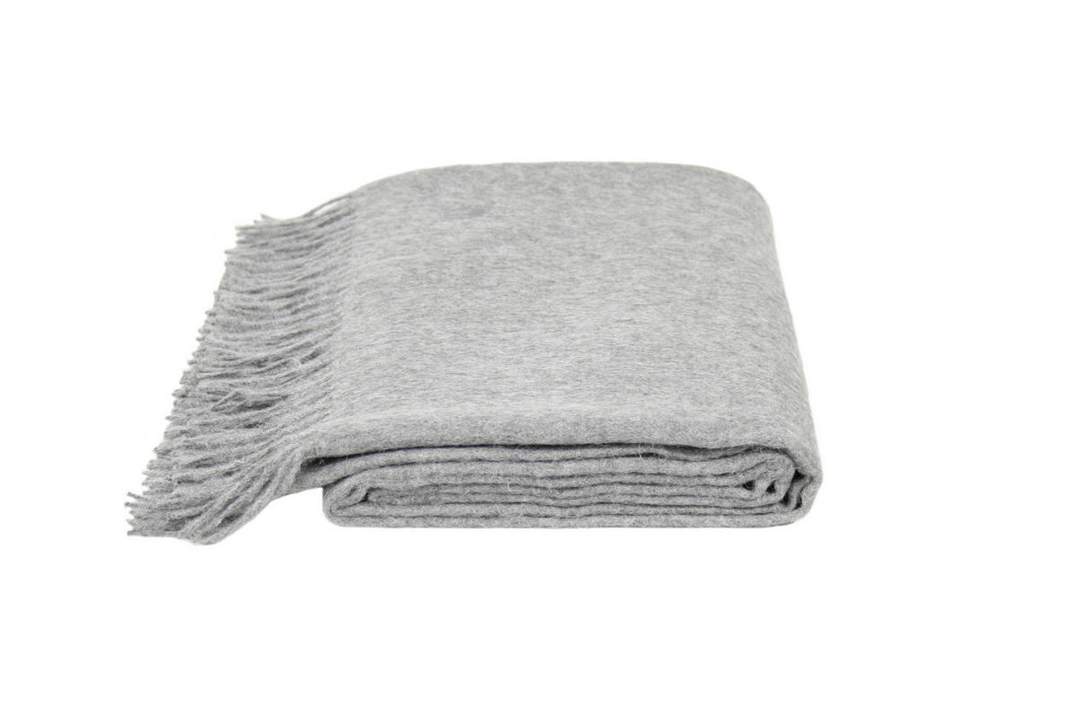 DECKE Classic Alpaca Grau Classic Alpaca 130/200 cm  - Grau, KONVENTIONELL, Textil (130/200cm) - Zoeppritz