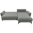 ECKSOFA Olivgrün Webstoff  - Schwarz/Olivgrün, KONVENTIONELL, Kunststoff/Textil (281/189cm) - Carryhome