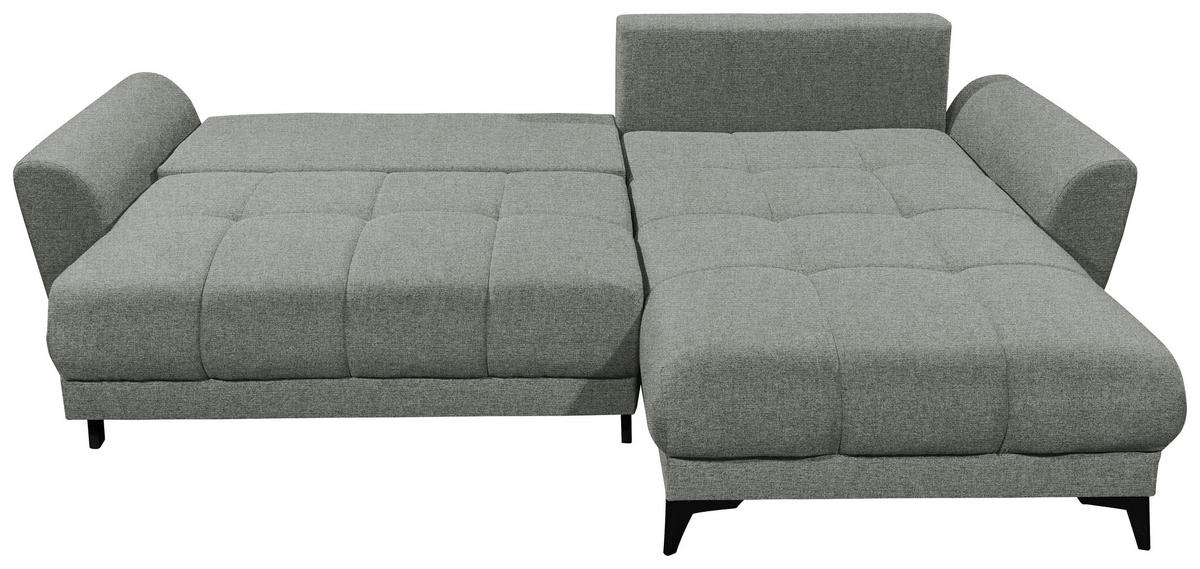 ECKSOFA in Webstoff Olivgrün  - Schwarz/Olivgrün, Konventionell, Kunststoff/Textil (281/189cm) - Carryhome