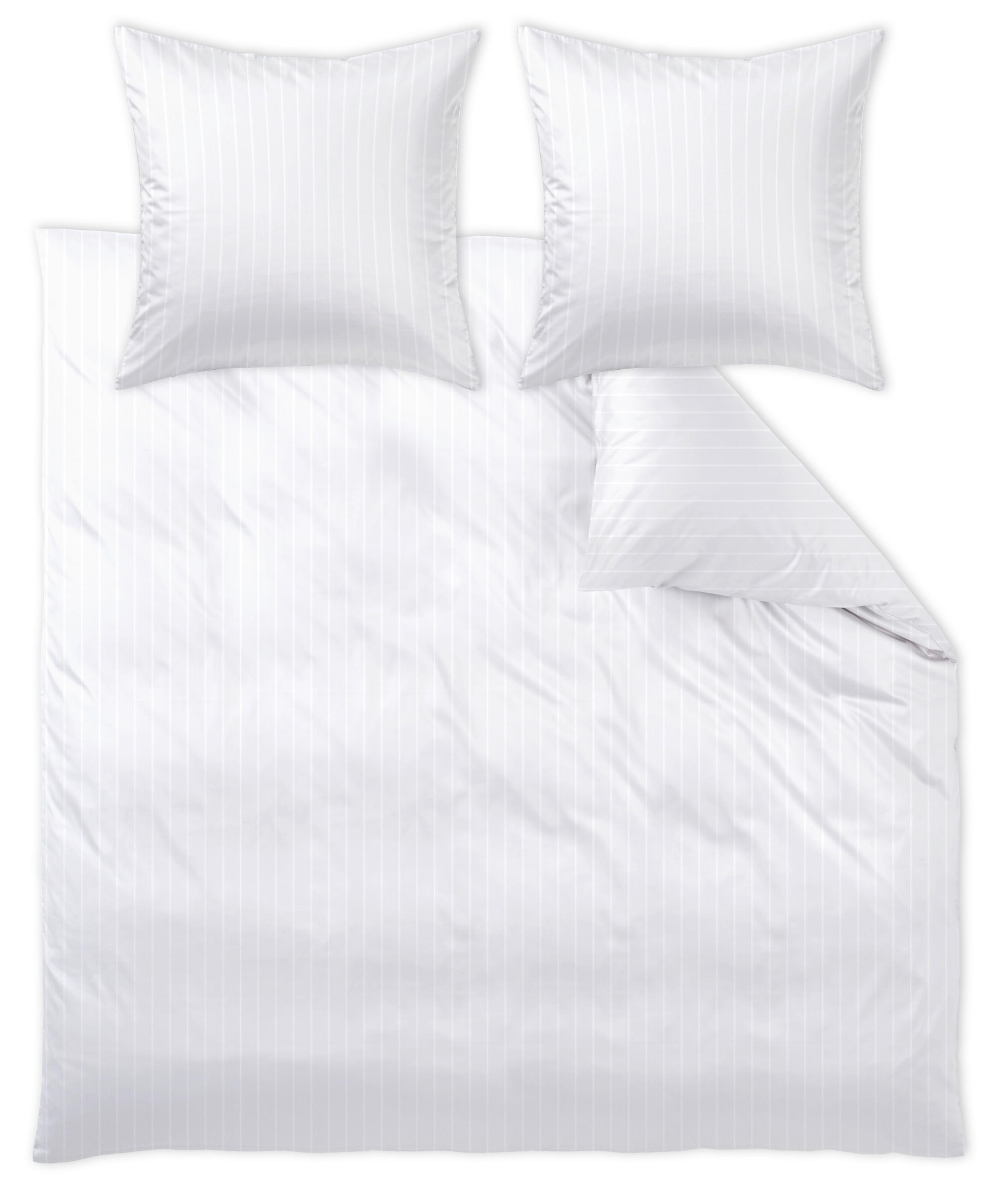 POSTELJNINA Belluno 200/200 cm damast bela  - bela, Konvencionalno, tekstil (200/200cm) - Curt Bauer