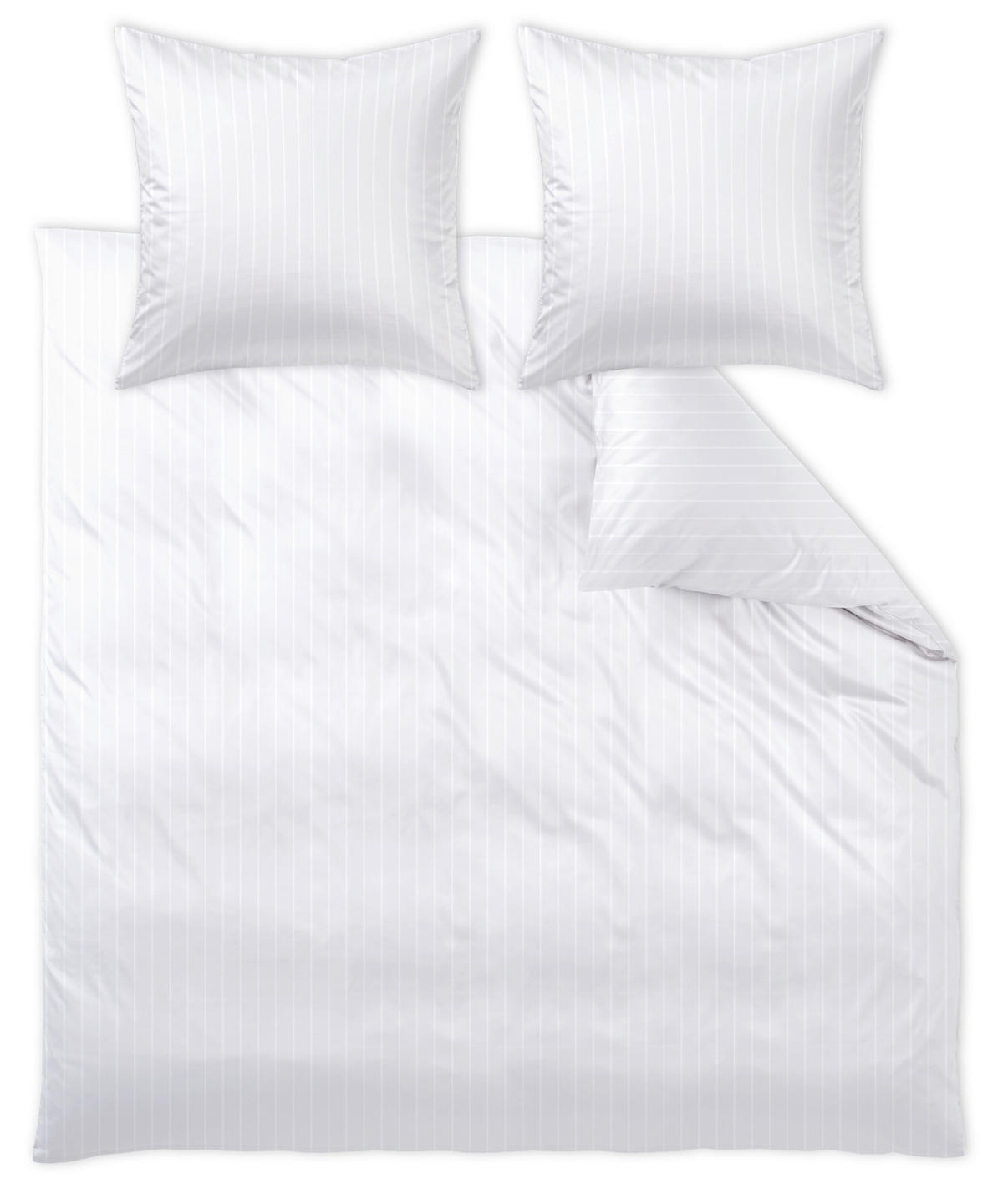 POSTELJNINA Belluno 200/200 cm damast bela  - bela, Konvencionalno, tekstil (200/200cm) - Curt Bauer