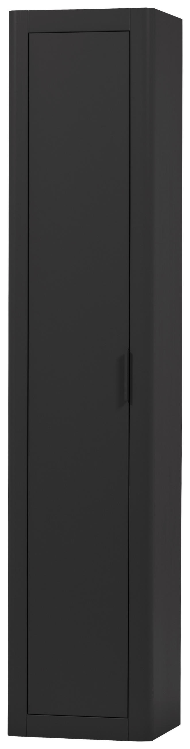 MEHRZWECKSCHRANK 45/217/39 cm  in Schwarz  - Schwarz, Design, Holz (45/217/39cm) - Livetastic