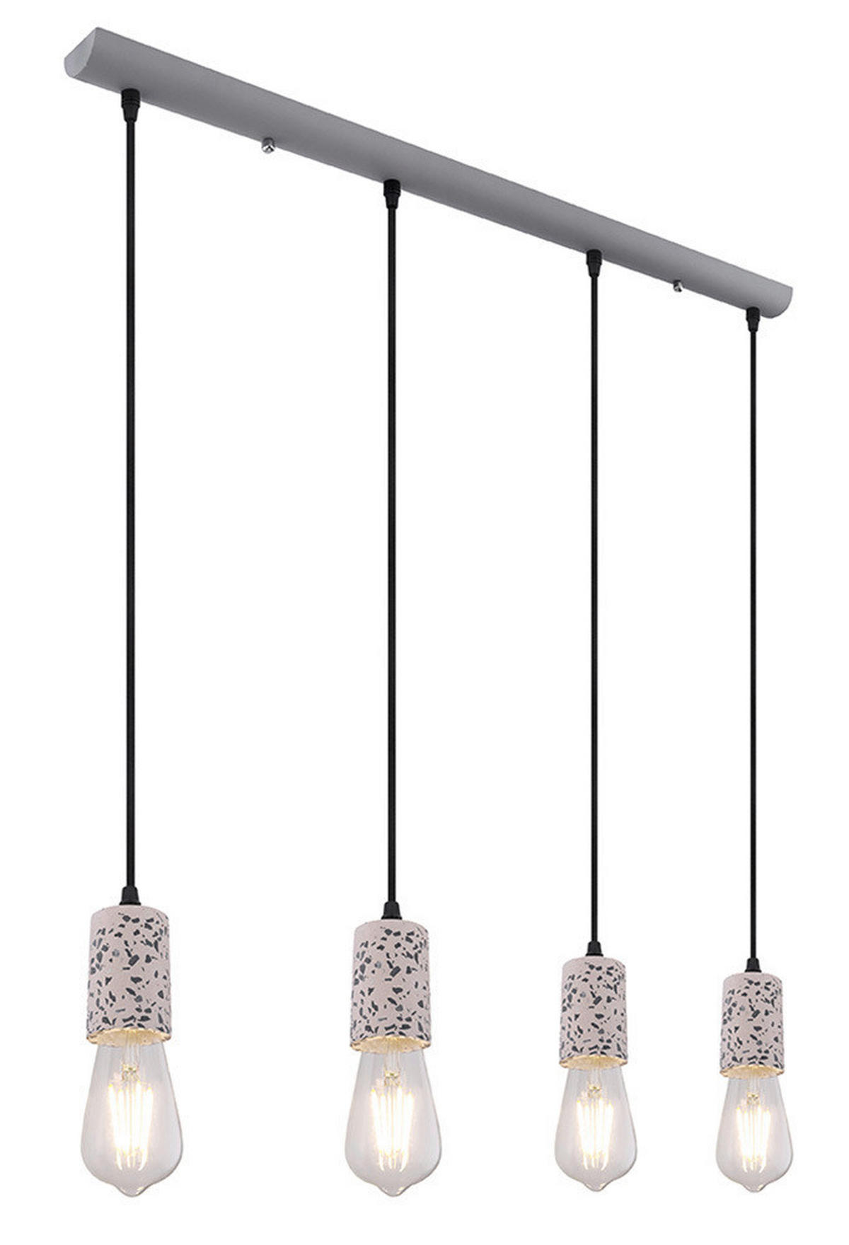HÄNGELEUCHTE 80/5,5/120 cm   - Grau, Basics, Stein/Metall (80/5,5/120cm) - Globo