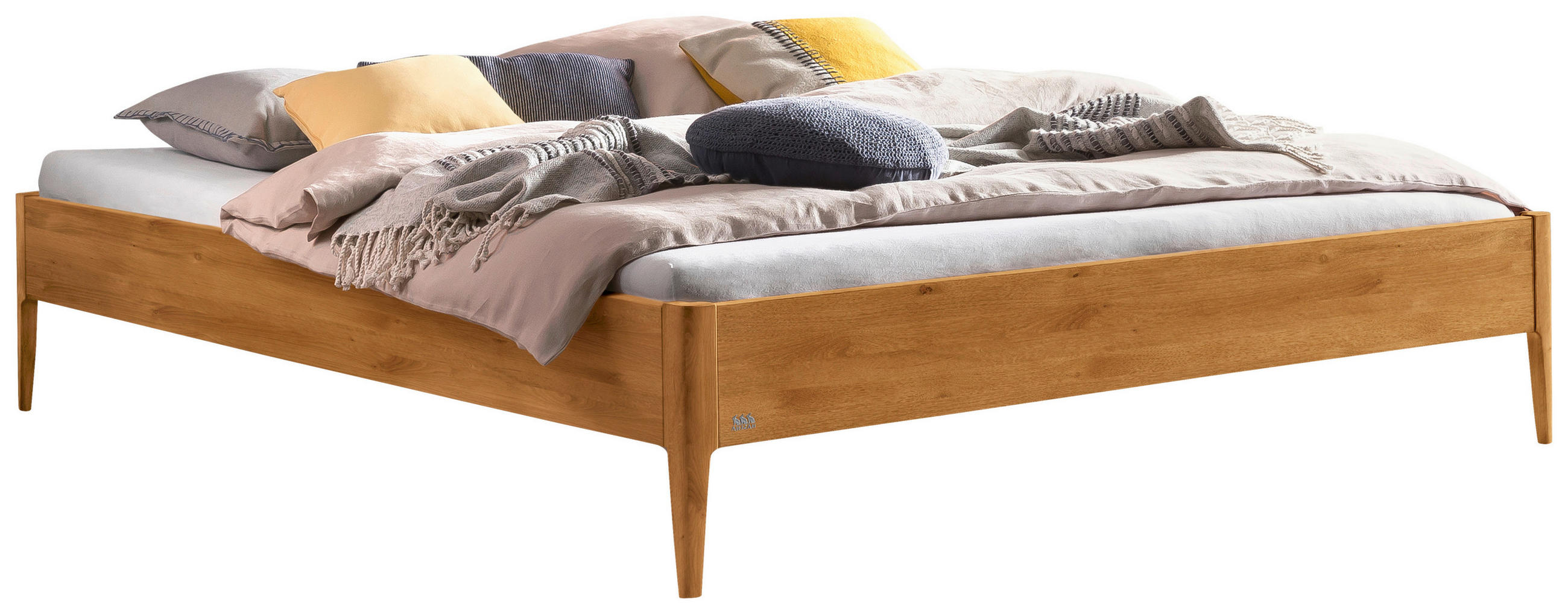 BETT 160/200 cm  in Wildeiche  - Wildeiche, Basics, Holz (160/200cm) - Hasena