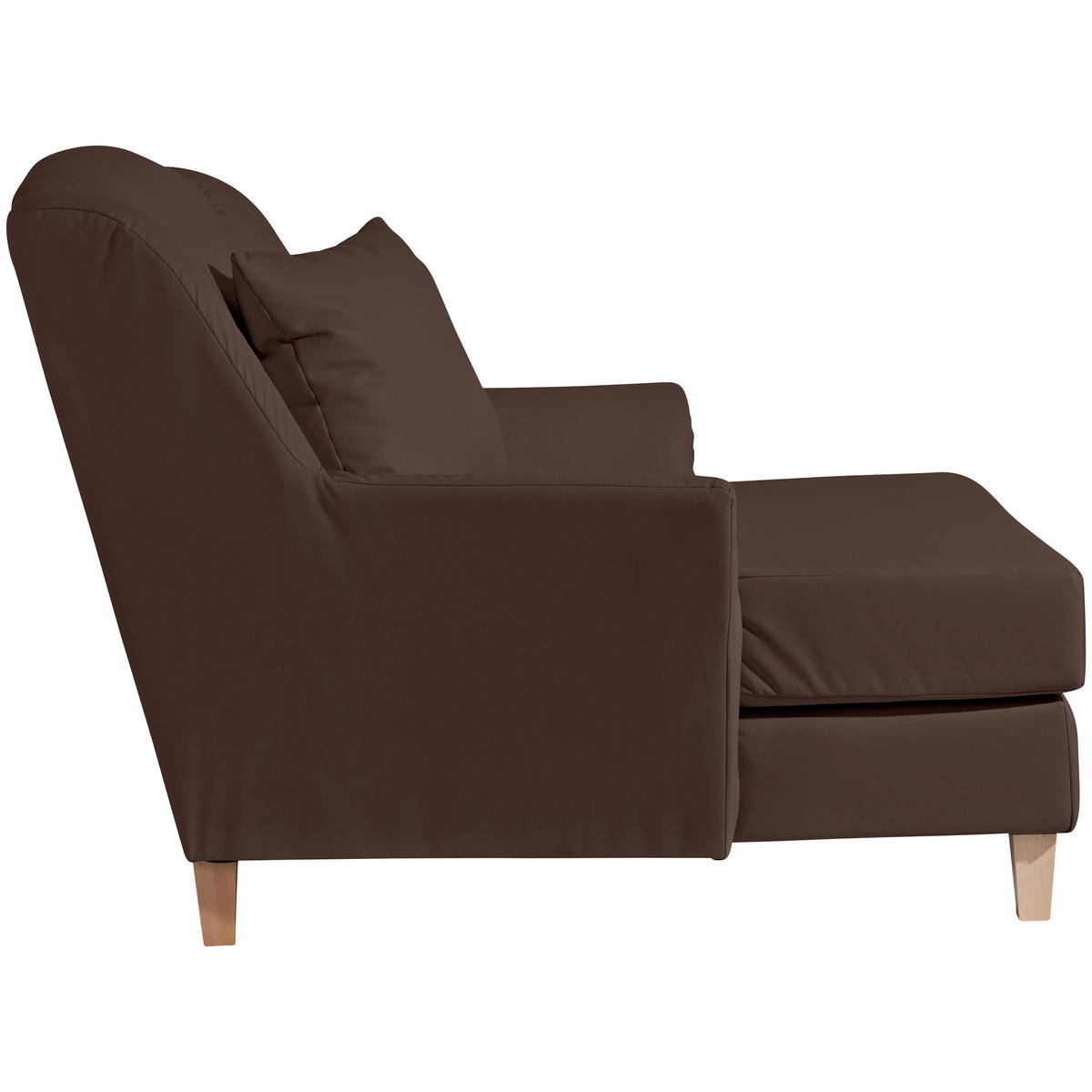 XXL-SESSEL in Lederlook Braun  - Naturfarben/Braun, Modern, Holz/Holzwerkstoff (136/107/142cm) - Max Winzer