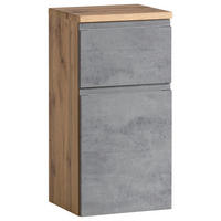 UNTERSCHRANK 40/79/35 cm   - Eiche Wotan/Hellgrau, MODERN, Holzwerkstoff (40/79/35cm) - Held