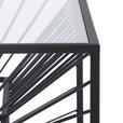 BEISTELLTISCH 40/40/40 cm Schwarz quadratisch  - Schwarz, Trend, Glas/Metall (40/40/40cm) - Xora