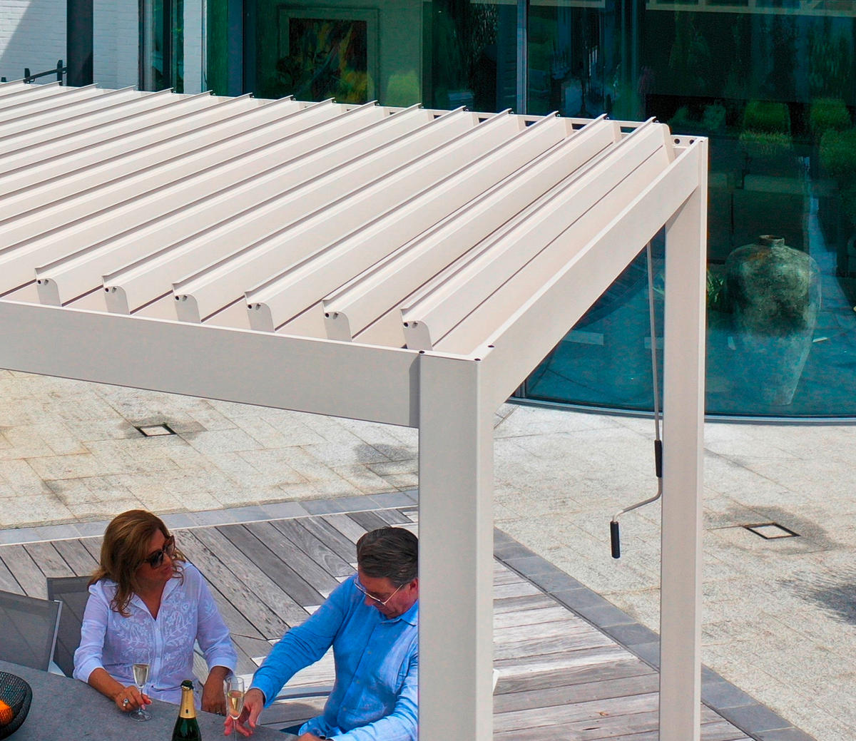 PERGOLA - Grau, Lifestyle, Metall (400/250/300cm) - Gardenson
