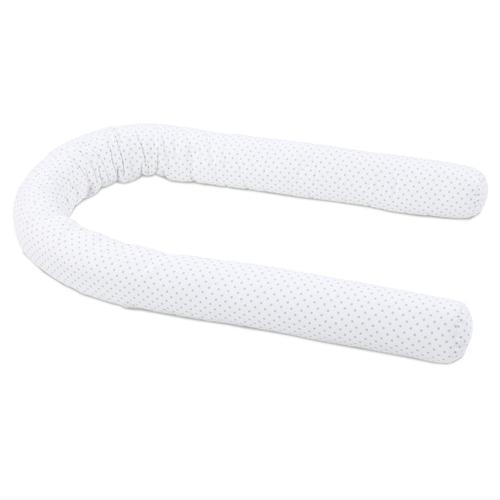 Nestchenschlange Piqué Babybay   9/180 cm  - Hellgrau/Weiß, Basics, Textil (9/180cm) - Babybay