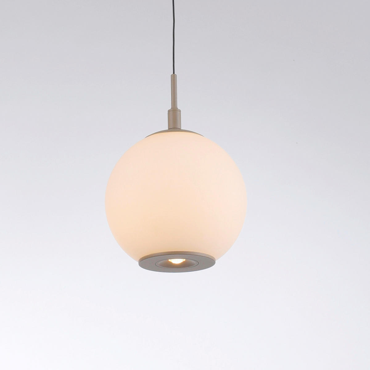 LED-HÄNGELEUCHTE Sandora  - Sandfarben, Design, Glas/Kunststoff (90/15cm) - Paul Neuhaus