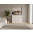 KOMMODE , 120/103/48 cm, 3 Schublade(n)  - Kaschmir/Anthrazit, Design, Holzwerkstoff/Kunststoff (120/103/48cm) - Carryhome