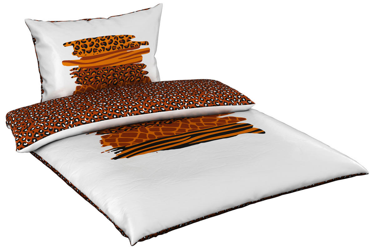 WENDEBETTWÄSCHE SAVANNAH FEELING Satin 140/200 cm  - Multicolor, Trend, Textil (140/200cm) - Esposa