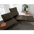RÉCAMIERE in Echtleder Olivgrün  - Chromfarben/Olivgrün, Design, Leder/Metall (209/85-109/95-16cm) - Dieter Knoll