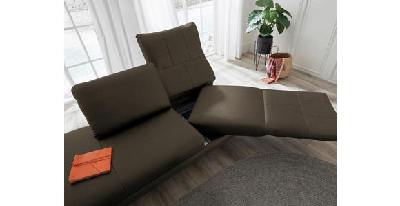 RÉCAMIERE in Echtleder Olivgrün - Chromfarben/Olivgrün, Design, Leder/Metall (209/85-109/95-16cm) - Dieter Knoll
