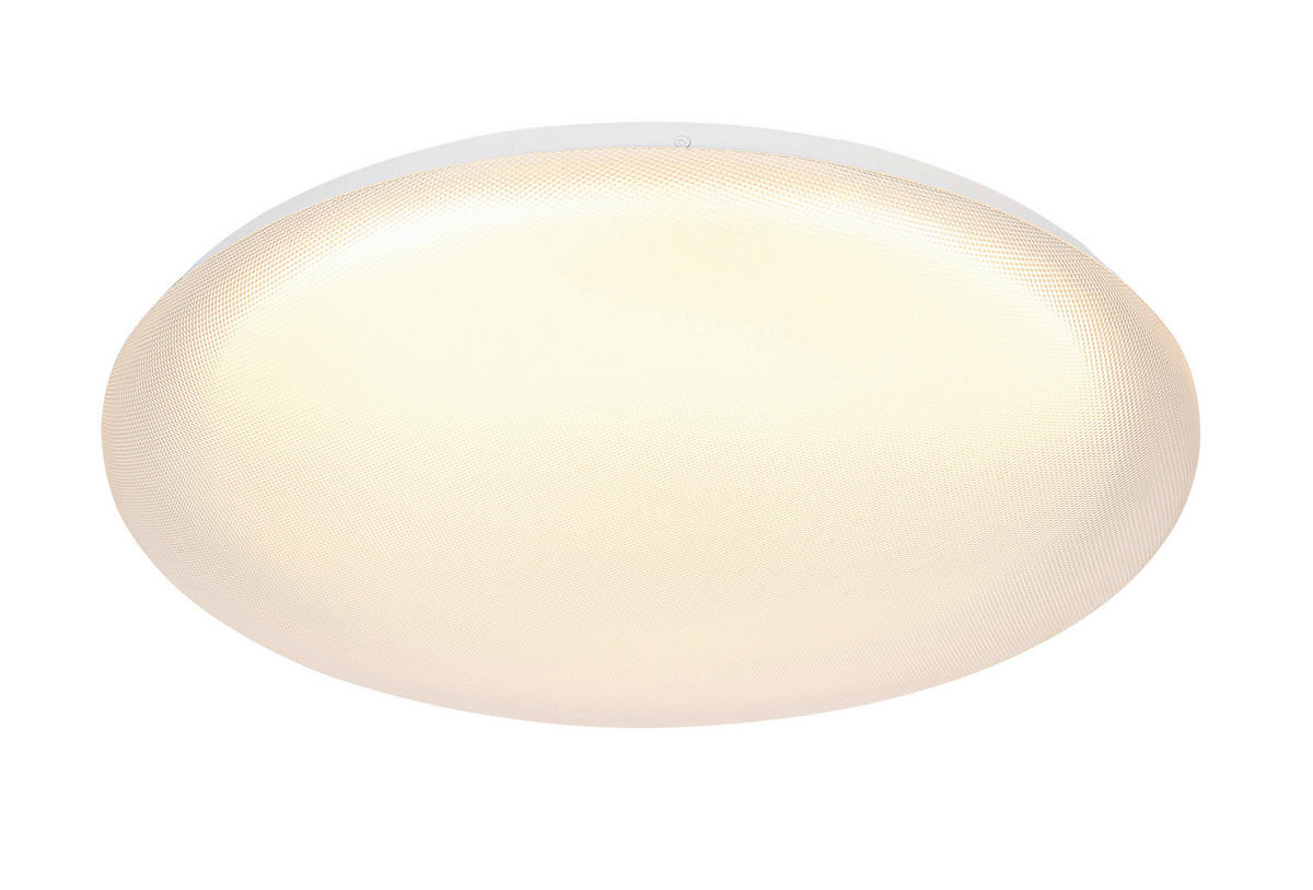 LED MENNYEZETI LÁMPA - áttetsző/fehér, Trend, műanyag/fém (50/8cm) - Novel