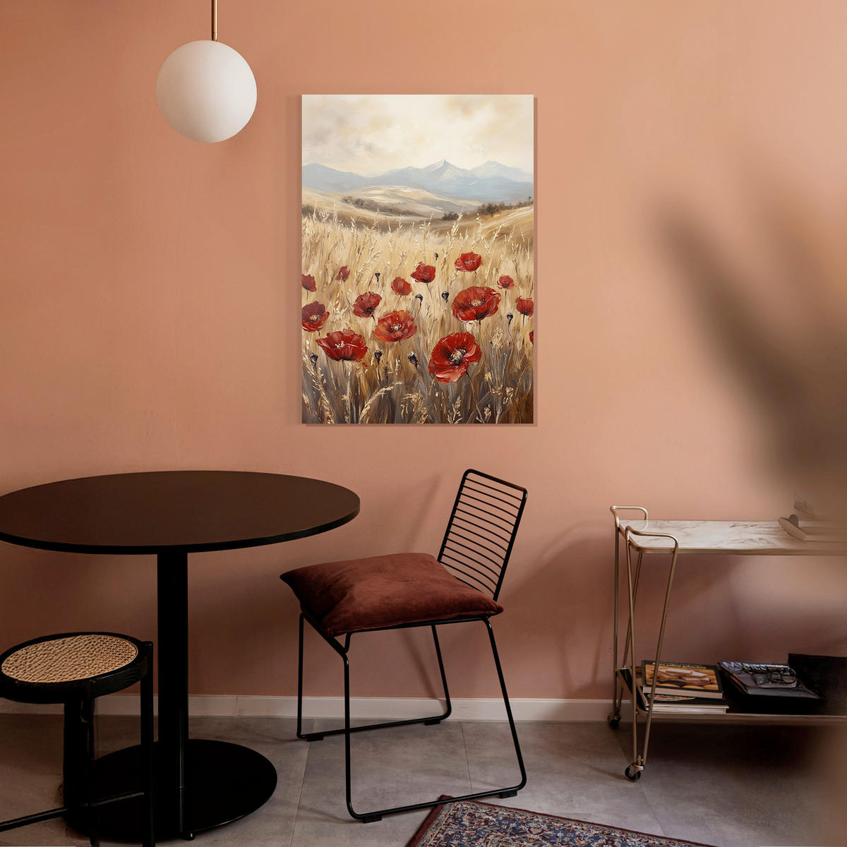 LEINWANDBILD Landschaft & Natur, Blumen 60/80 cm  - Multicolor, Basics, Holz/Textil (60/80cm)