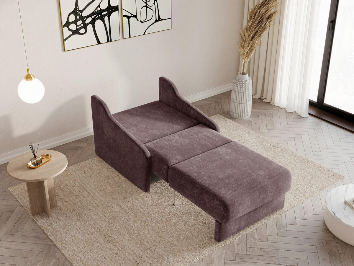 SCHLAFSESSEL FLY 80 Bordeaux  inkl.  - Bordeaux/Schwarz, Design, Kunststoff/Textil (96/86/115cm) - MID.YOU