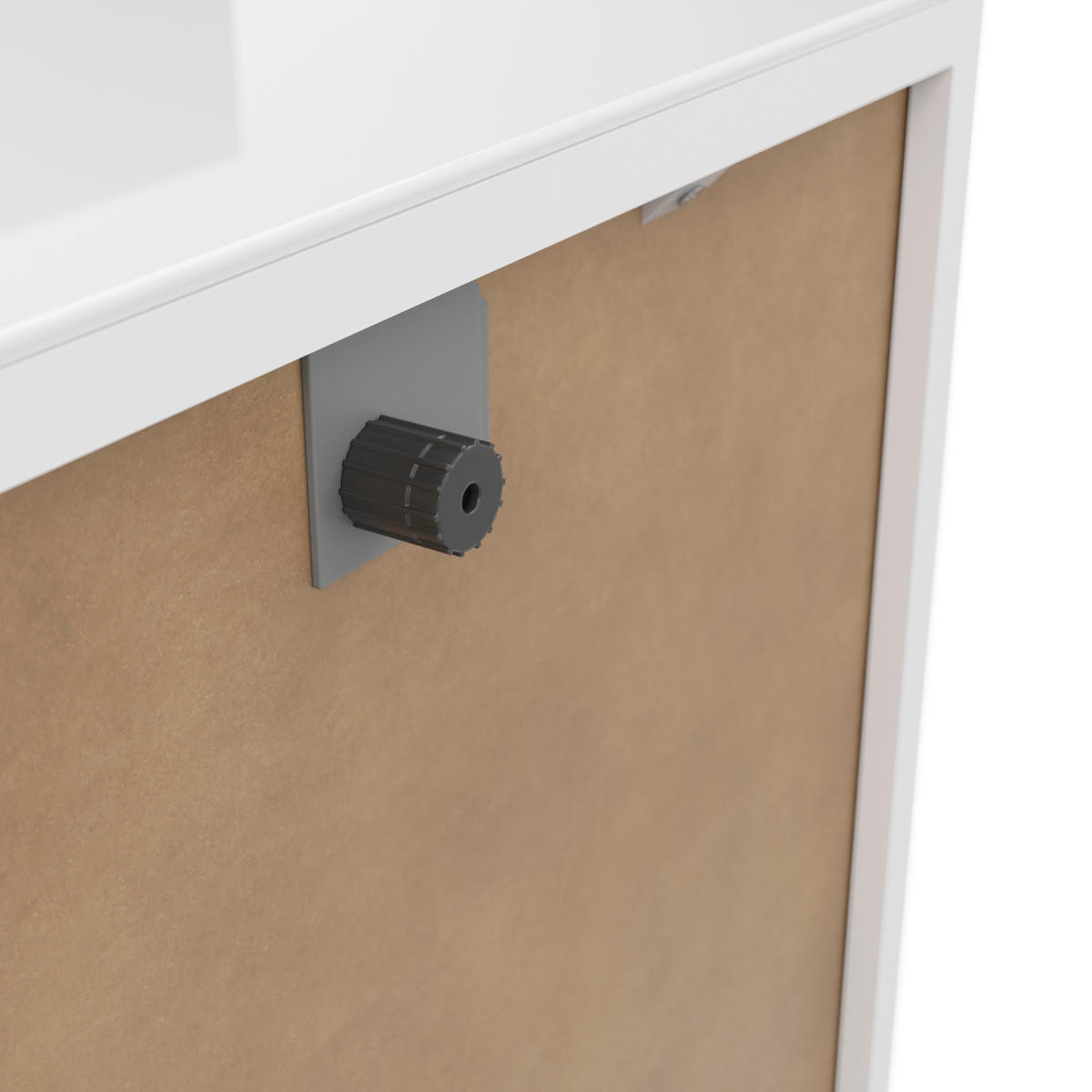 SIDEBOARD style  in 180/98,7/40 cm  - Chromfarben/Weiß Hochglanz, Basics, Glas/Holzwerkstoff (180/98,7/40cm)