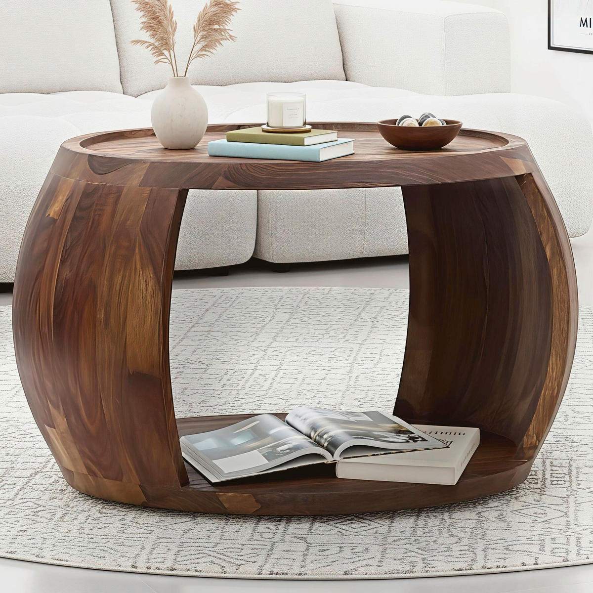 Măsuță De Cafea din lemn, 60/50/40 cm   - maro, Design, lemn (60/50/40cm) - MID.YOU