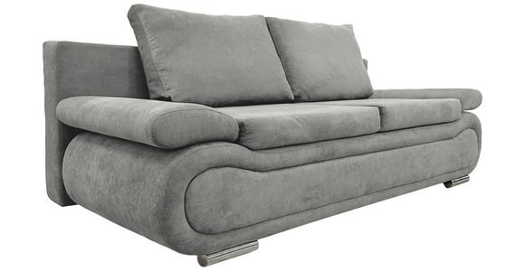 SCHLAFSOFA Jacquard Grau  - Chromfarben/Beige, Design, Textil (200/78/90cm) - Venda