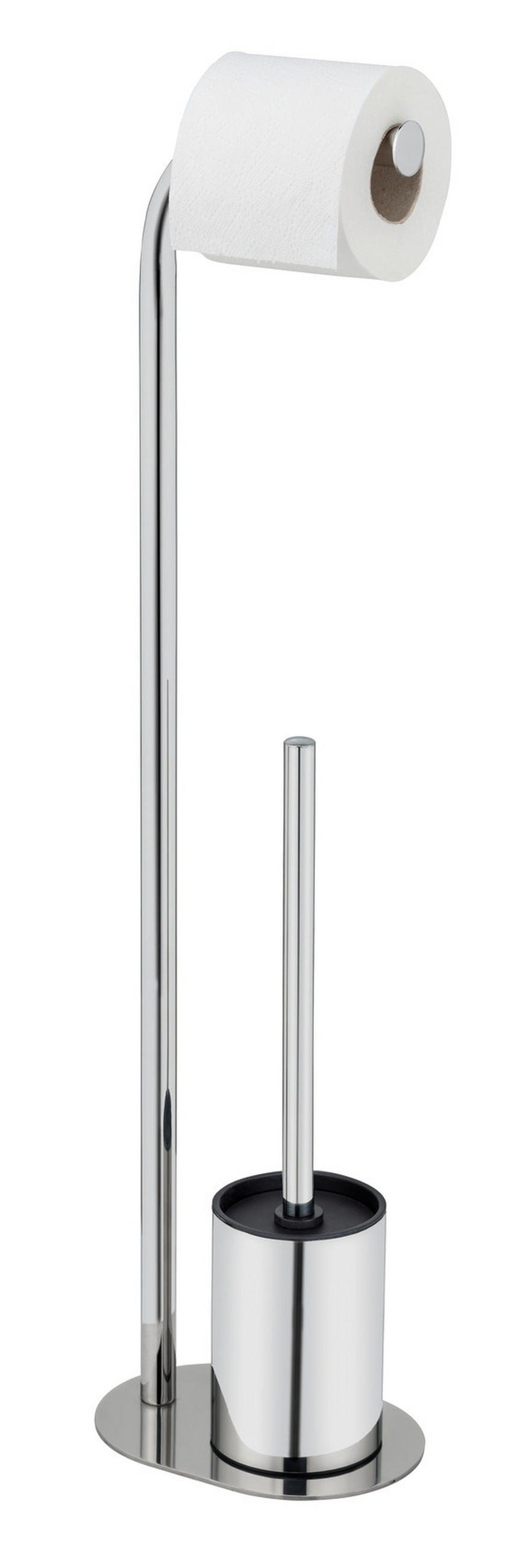 WC-BÜRSTENKOMBINATION - Edelstahlfarben, Basics, Kunststoff/Metall (18/63/13cm) - Wenko