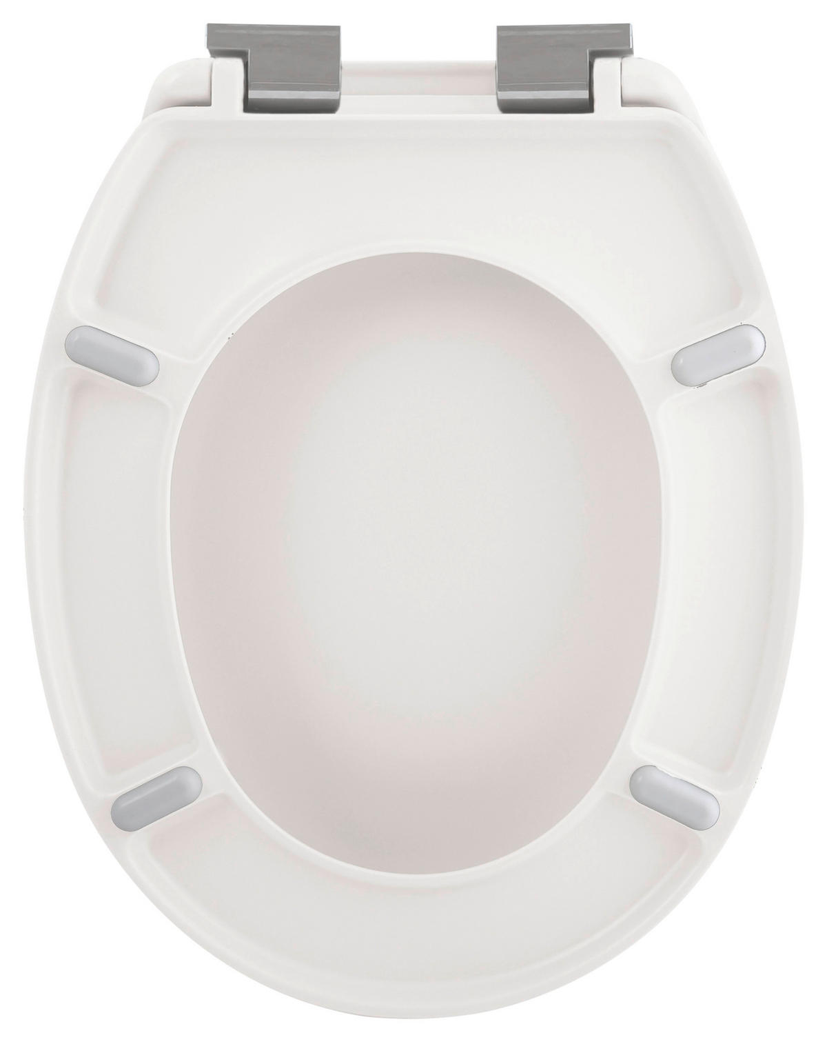 WC-SITZ Weiß  - Weiß, KONVENTIONELL, Kunststoff (37,10/45,5cm) - Spirella