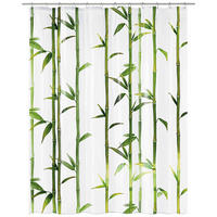 DUSCHVORHANG 180/200 cm  - Transparent/Grün, KONVENTIONELL, Kunststoff (180/200cm) - Kleine Wolke